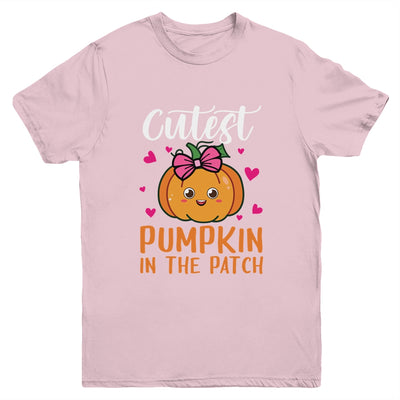 Cutest Pumpkin In The Patch Funny Girls Halloween Youth Shirt | siriusteestore
