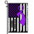 Cystic Fibrosis Awareness America Flag Purple Ribbon | siriusteestore