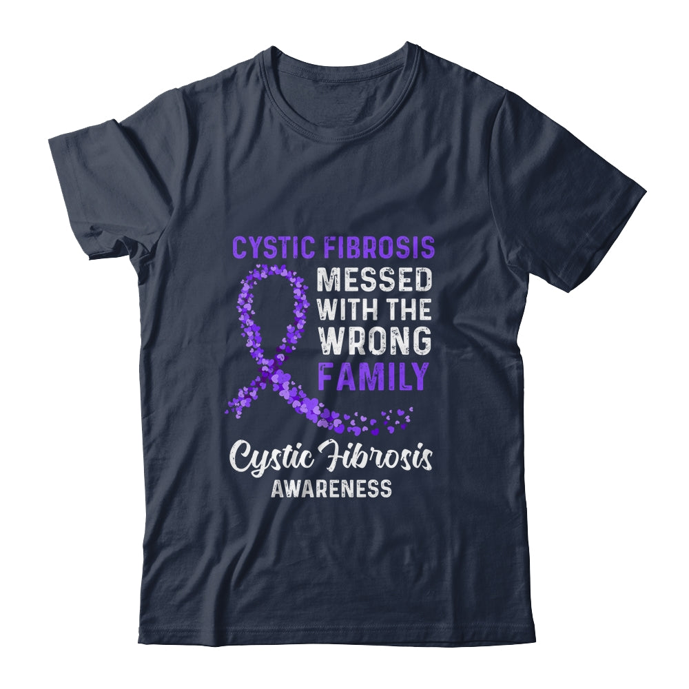 Cystic Fibrosis Awareness Messed With The Wrong Family Support Shirt & Hoodie | siriusteestore