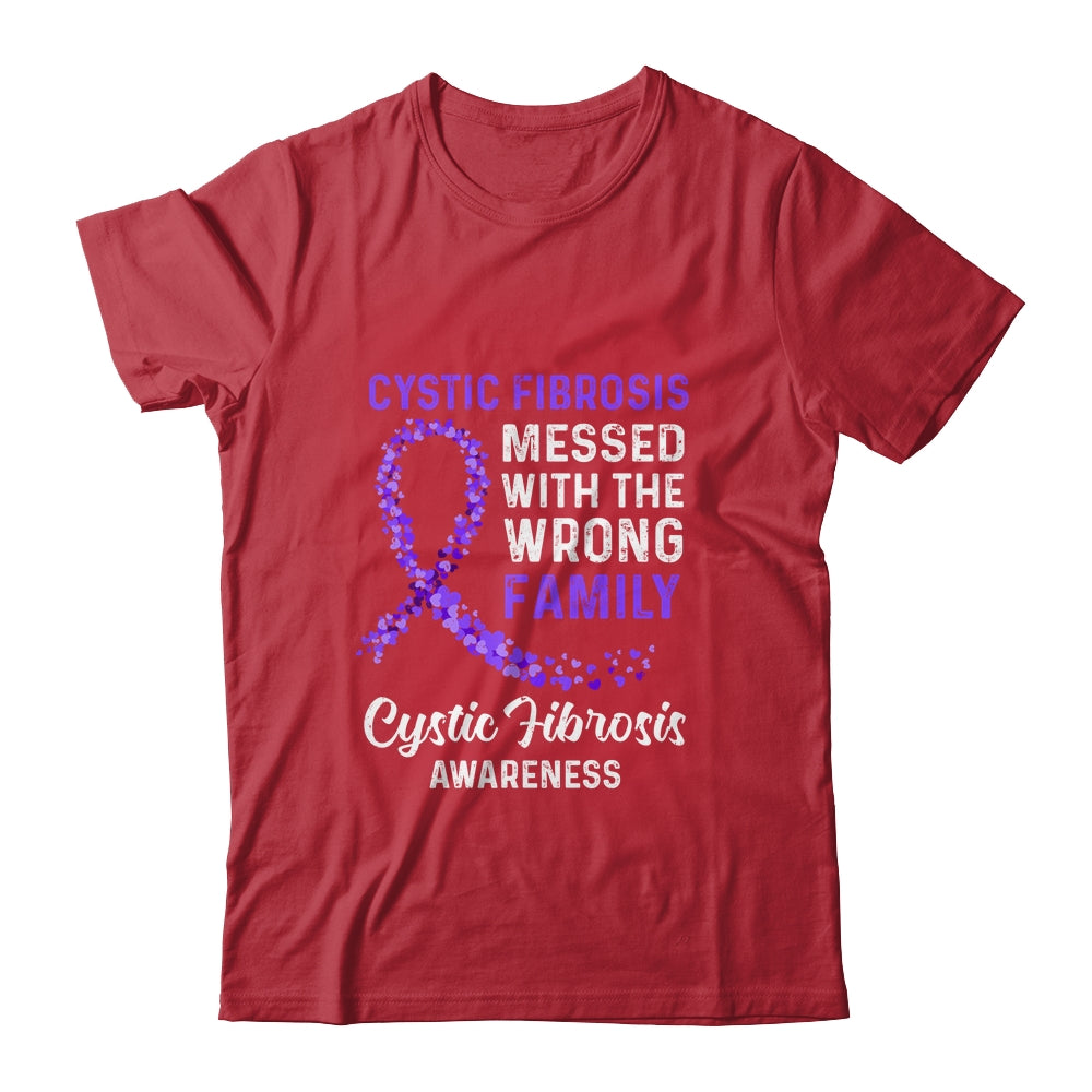 Cystic Fibrosis Awareness Messed With The Wrong Family Support Shirt & Hoodie | siriusteestore