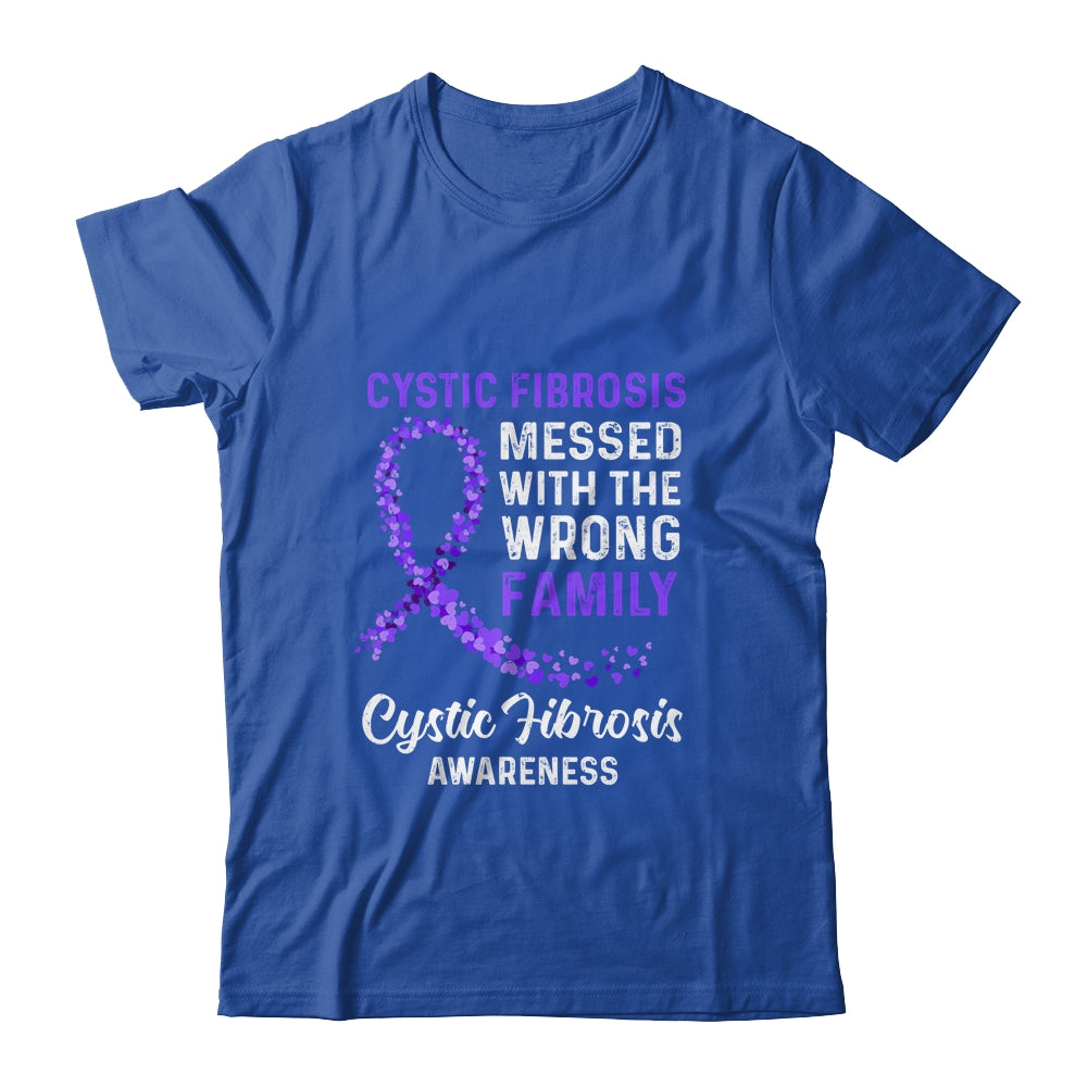 Cystic Fibrosis Awareness Messed With The Wrong Family Support Shirt & Hoodie | siriusteestore