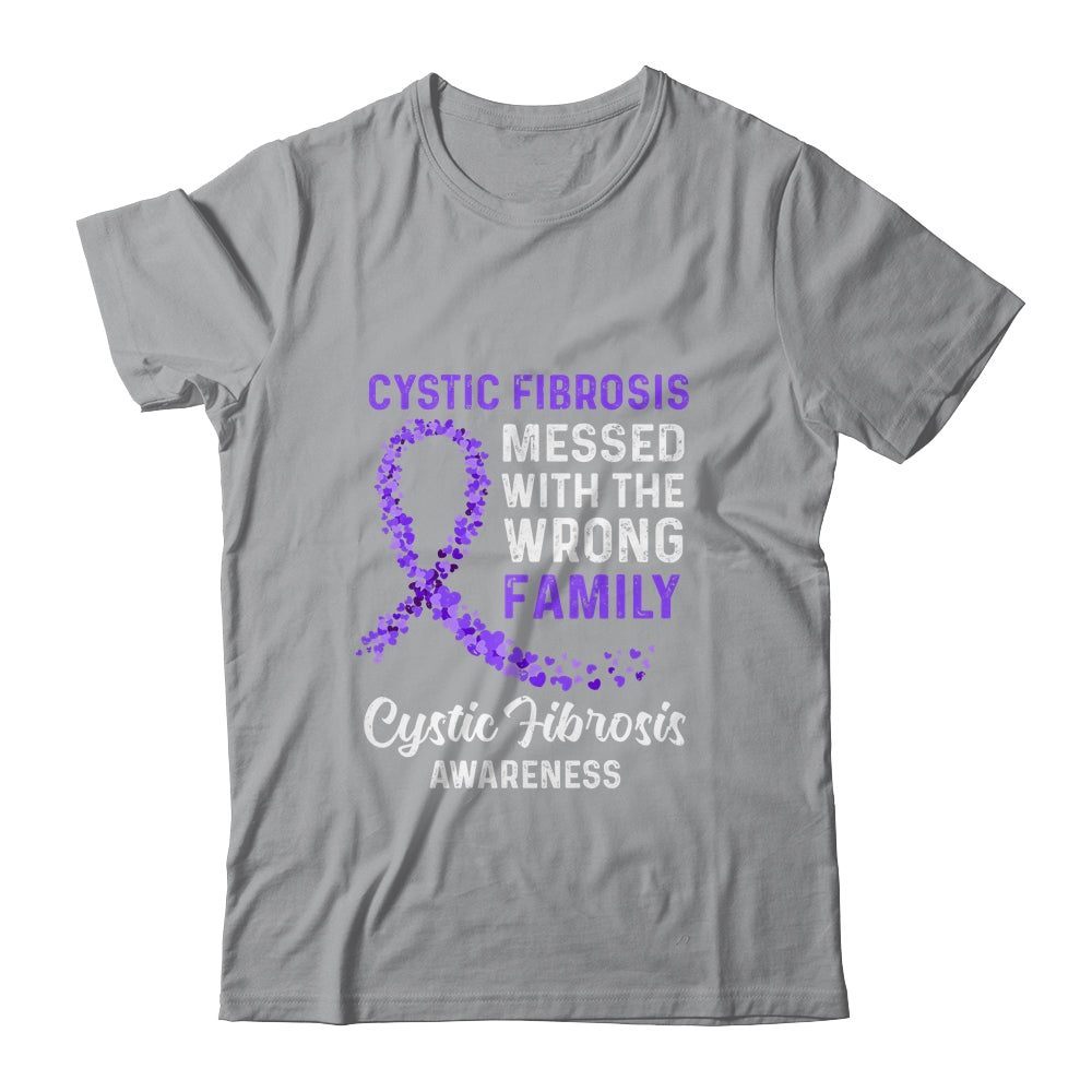 Cystic Fibrosis Awareness Messed With The Wrong Family Support Shirt & Hoodie | siriusteestore
