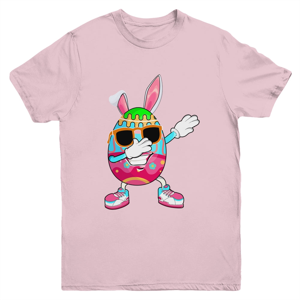Dabbing Easter Egg For Boys Girls Kids Happy Easter Bunny Youth Shirt | siriusteestore