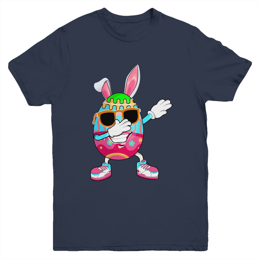 Dabbing Easter Egg For Boys Girls Kids Happy Easter Bunny Youth Shirt | siriusteestore