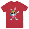 Dabbing Easter Egg For Boys Girls Kids Happy Easter Bunny Youth Shirt | siriusteestore