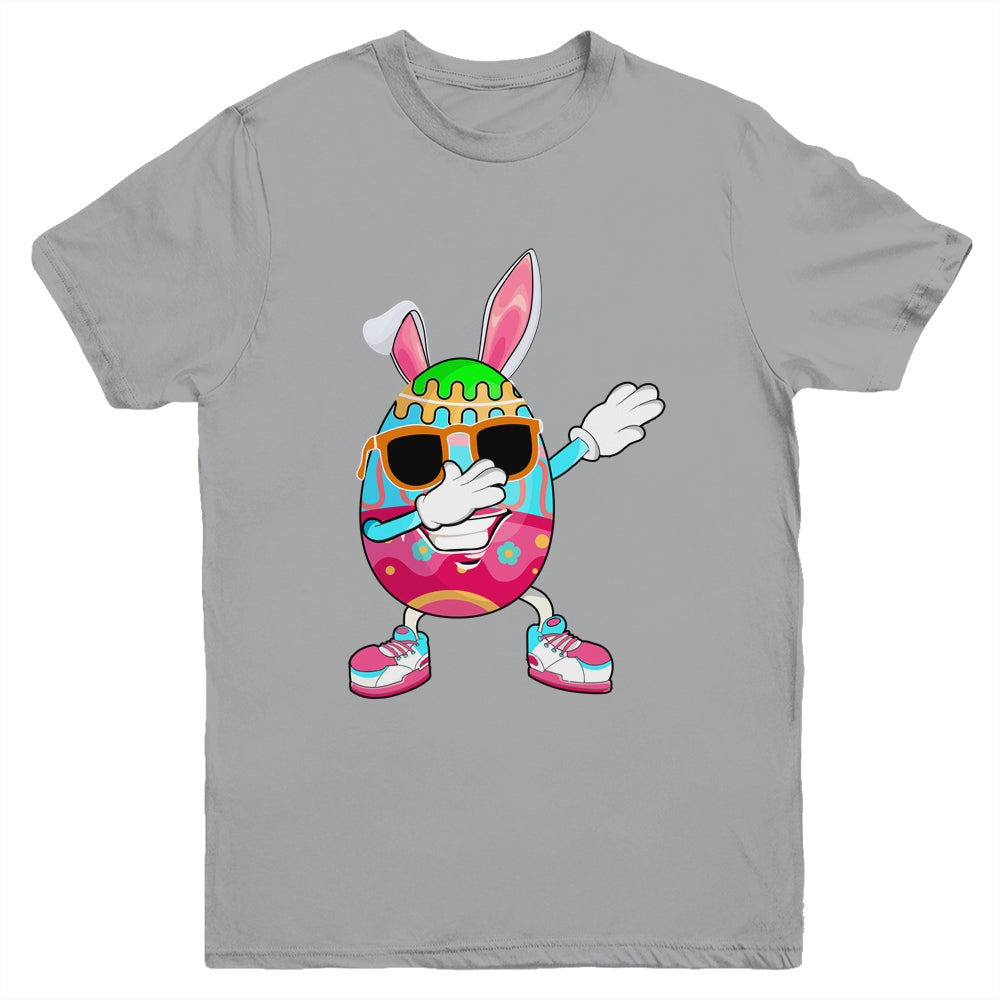 Dabbing Easter Egg For Boys Girls Kids Happy Easter Bunny Youth Shirt | siriusteestore