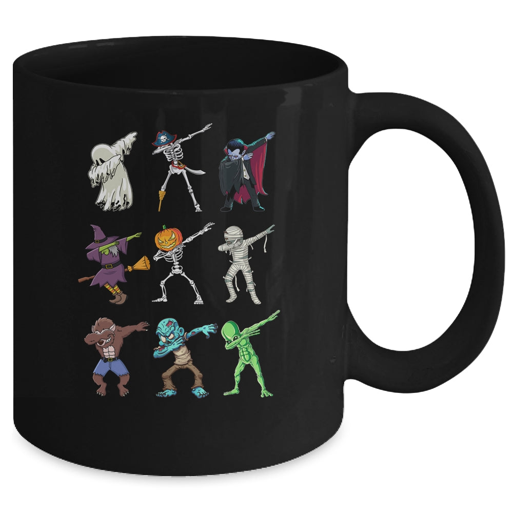 Dabbing Halloween Skeleton Monsters Mug | siriusteestore