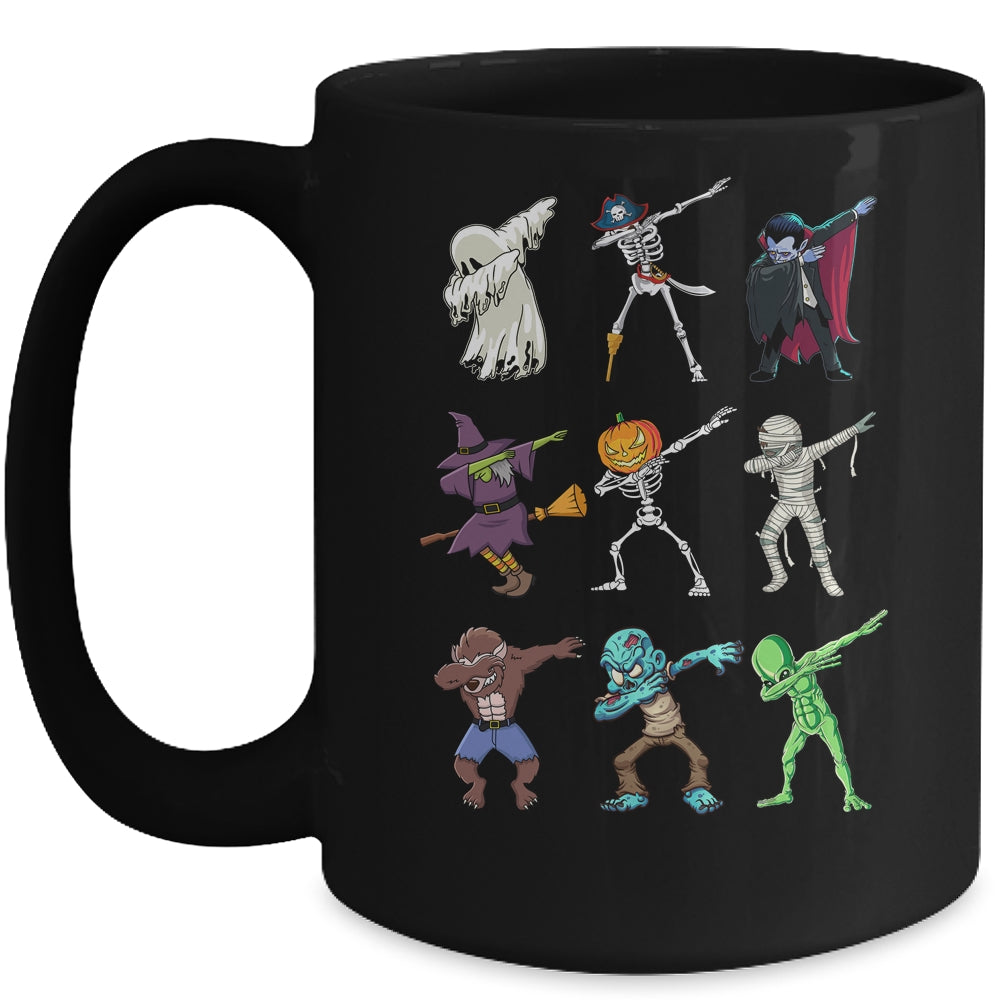 Dabbing Halloween Skeleton Monsters Mug | siriusteestore