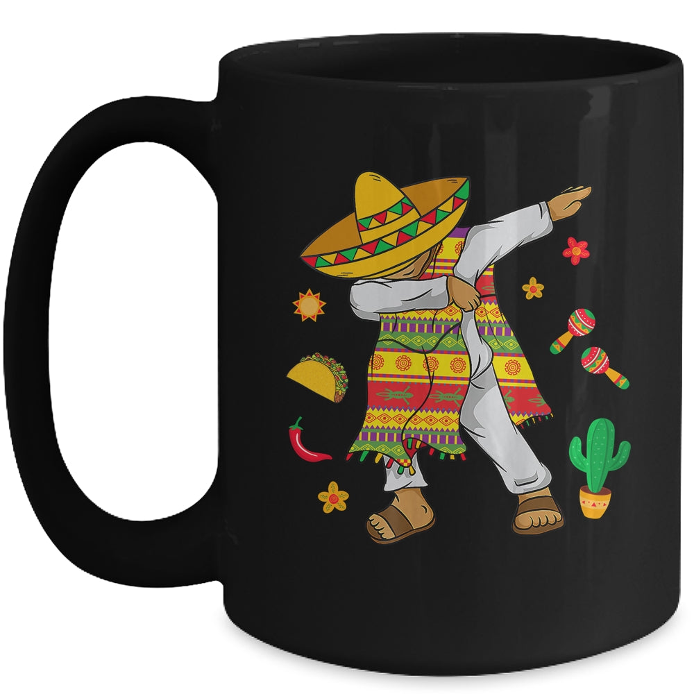 Dabbing Mexican Cinco de Mayo Boys Men Sombrero Dab Mug | siriusteestore