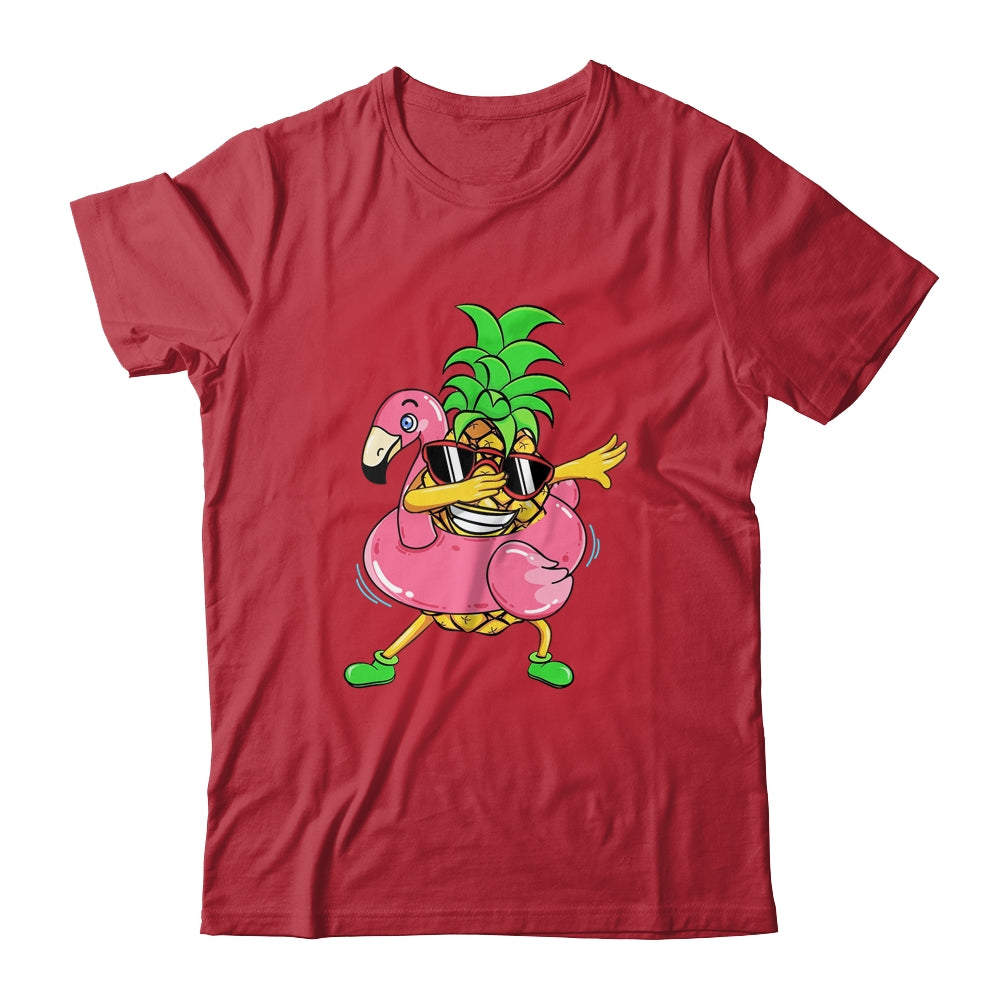 Dabbing Pineapple Flamingo Float Aloha Beaches Hawaiian Shirt & Tank Top | siriusteestore