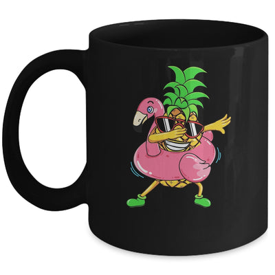 Dabbing Pineapple Flamingo Float Aloha Beaches Hawaiian Mug | siriusteestore