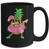 Dabbing Pineapple Flamingo Float Aloha Beaches Hawaiian Mug | siriusteestore