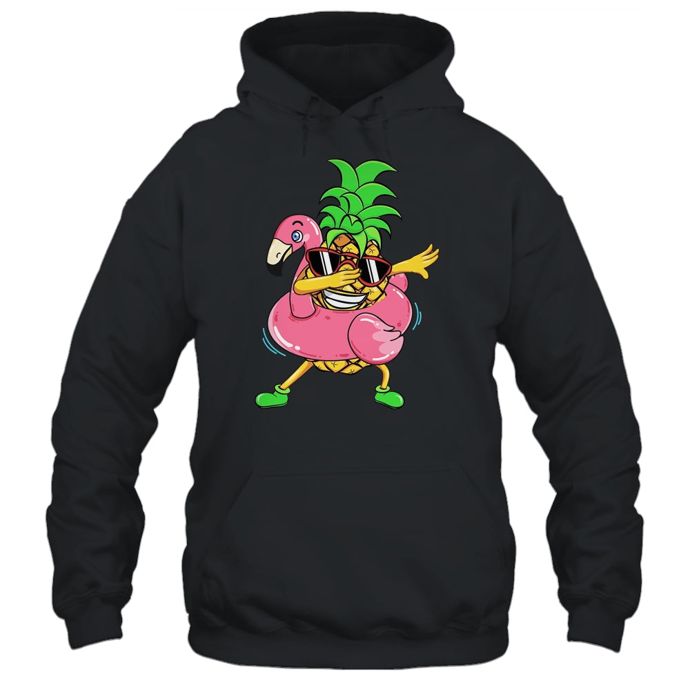 Dabbing Pineapple Flamingo Float Aloha Beaches Hawaiian Shirt & Tank Top | siriusteestore
