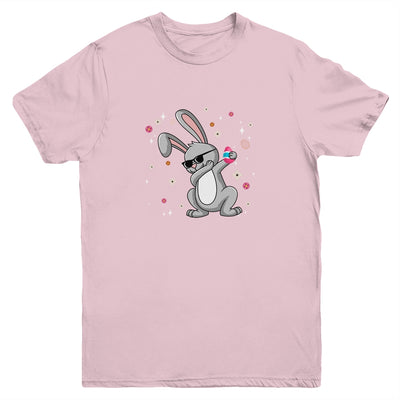 Dabbing Rabbit Easter Day Eggs Dab Boys Girls Kid Bunny Youth Shirt | siriusteestore