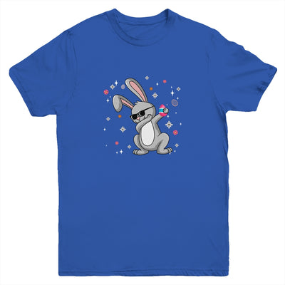 Dabbing Rabbit Easter Day Eggs Dab Boys Girls Kid Bunny Youth Shirt | siriusteestore