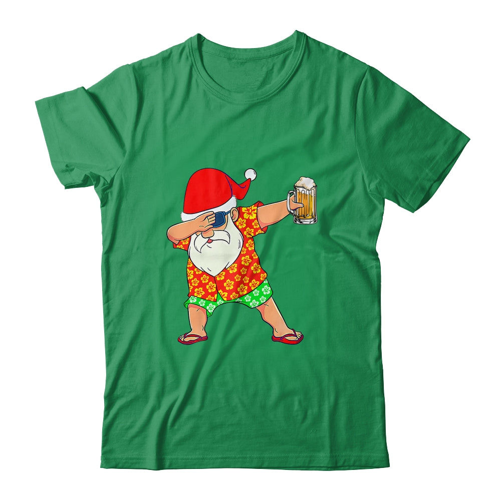 Dabbing Santa Christmas In July Boys Men Hawaiian Xmas Dab Shirt & Hoodie | siriusteestore