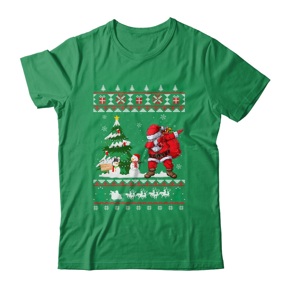 Dabbing Santa Claus Christmas Boys Men Funny Xmas Shirt & Sweatshirt | siriusteestore