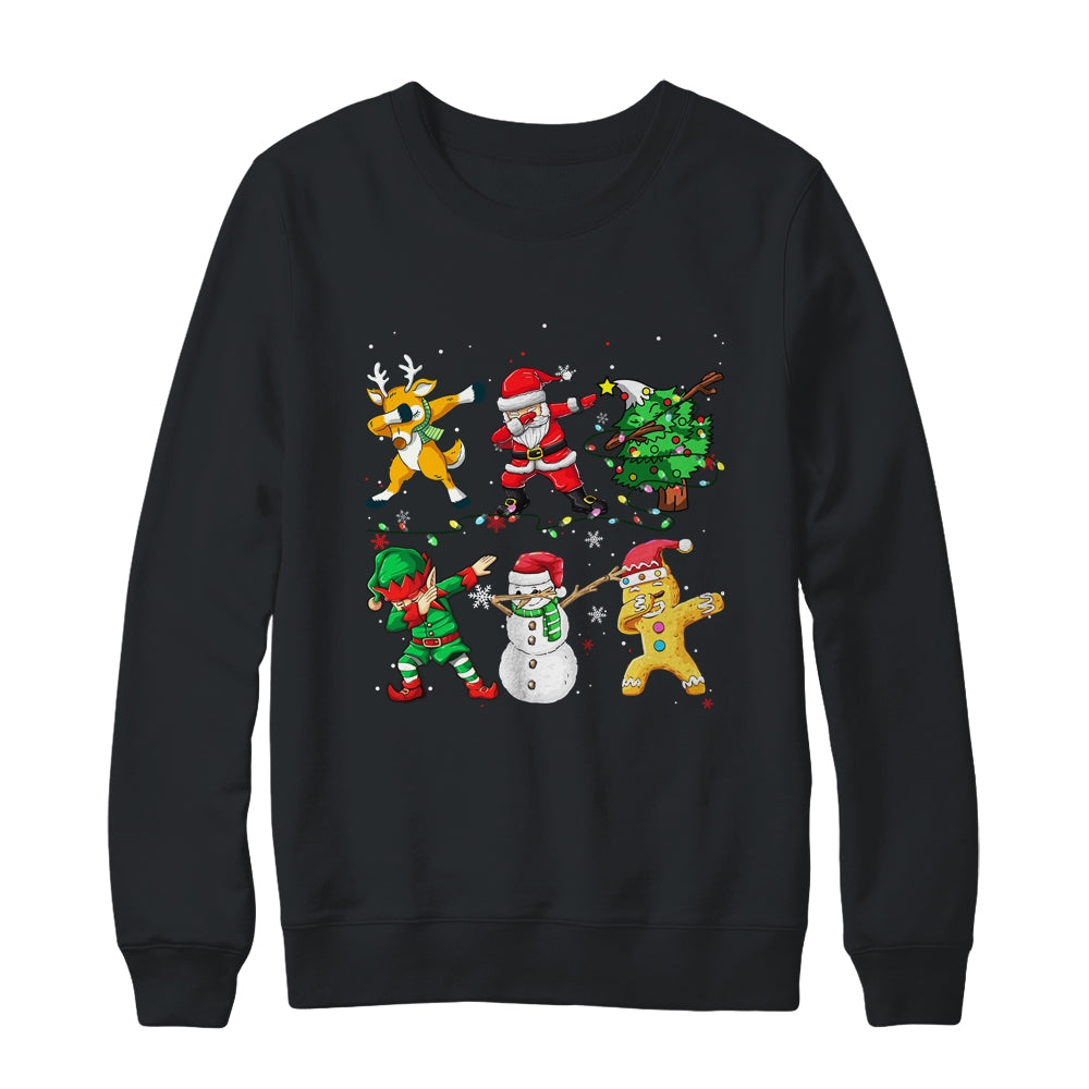 Dabbing Santa Elf Friends Christmas Boys Girls Men Xmas Dab Shirt & Sweatshirt | siriusteestore