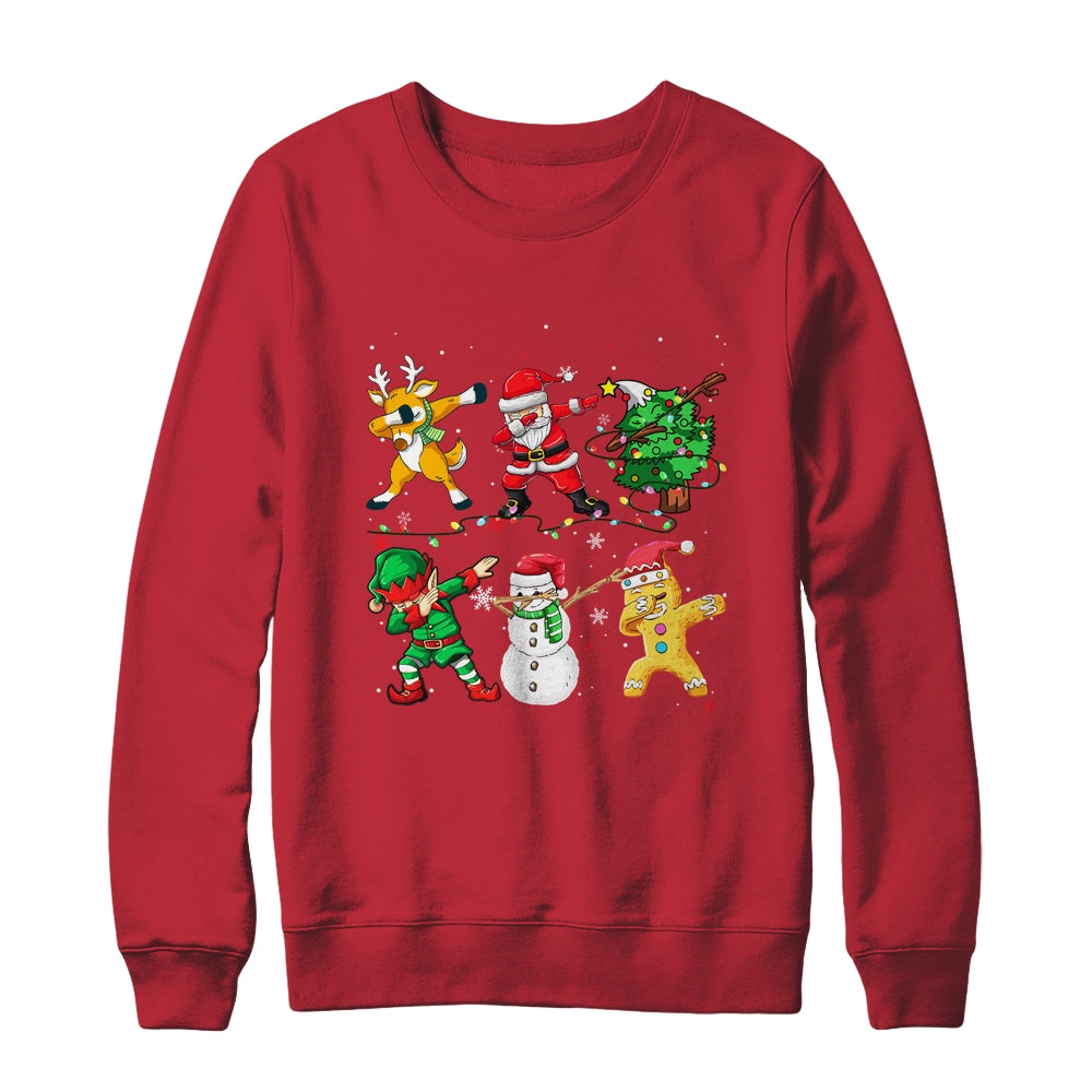Dabbing Santa Elf Friends Christmas Boys Girls Men Xmas Dab Shirt & Sweatshirt | siriusteestore