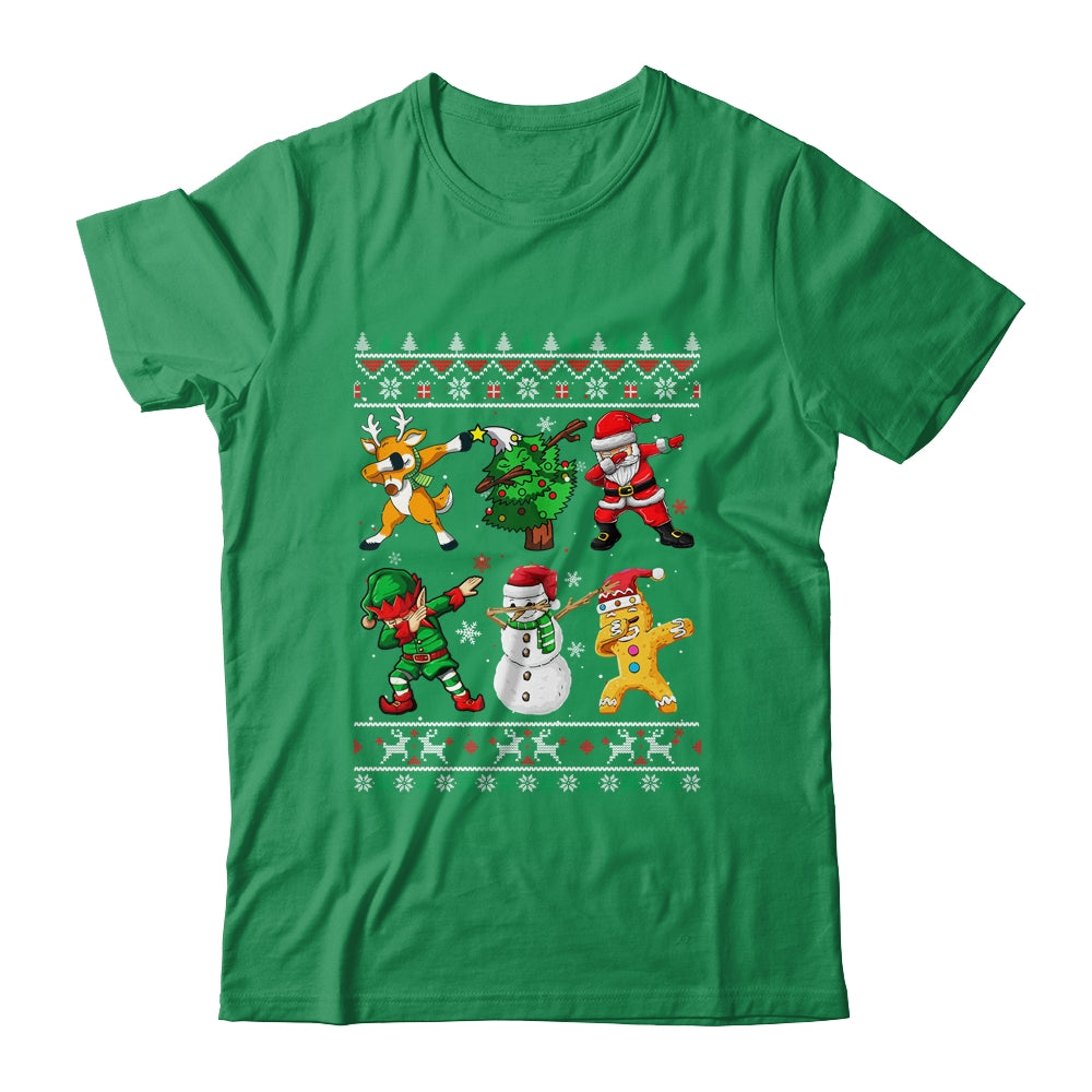 Dabbing Santa Elf Friends Christmas Ugly Xmas Dab Boys Kids Shirt & Sweatshirt | siriusteestore