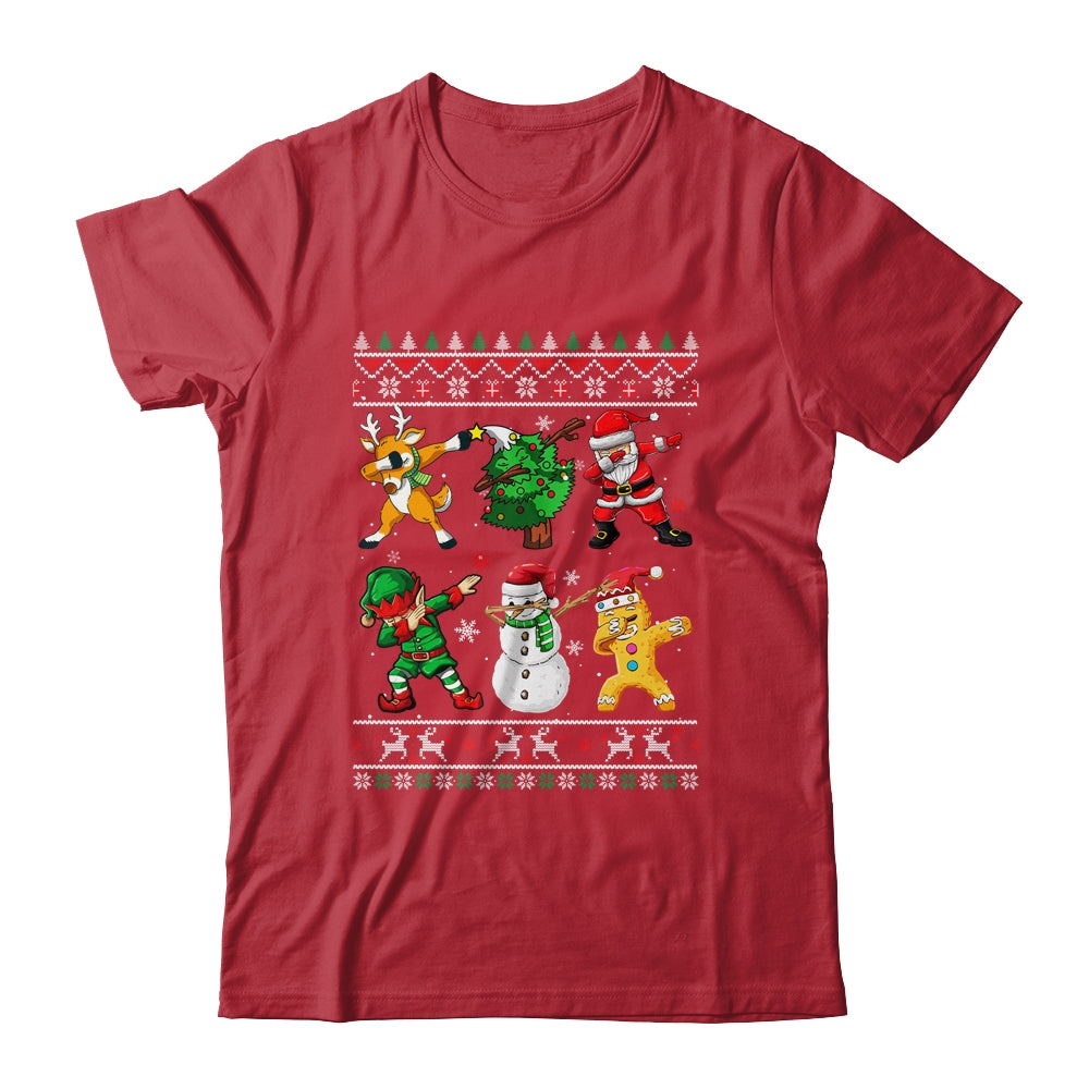Dabbing Santa Elf Friends Christmas Ugly Xmas Dab Boys Kids Shirt & Sweatshirt | siriusteestore