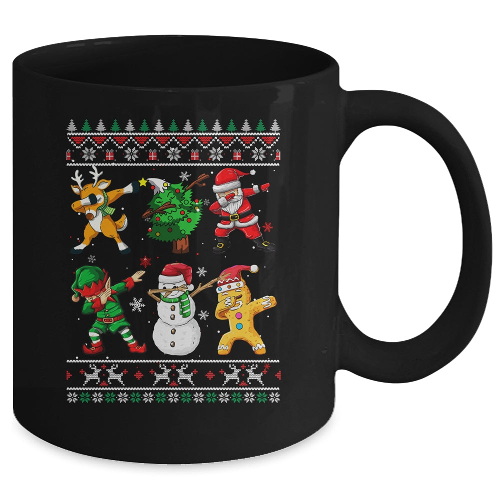 Dabbing Santa Elf Friends Christmas Ugly Xmas Dab Boys Kids Mug | siriusteestore
