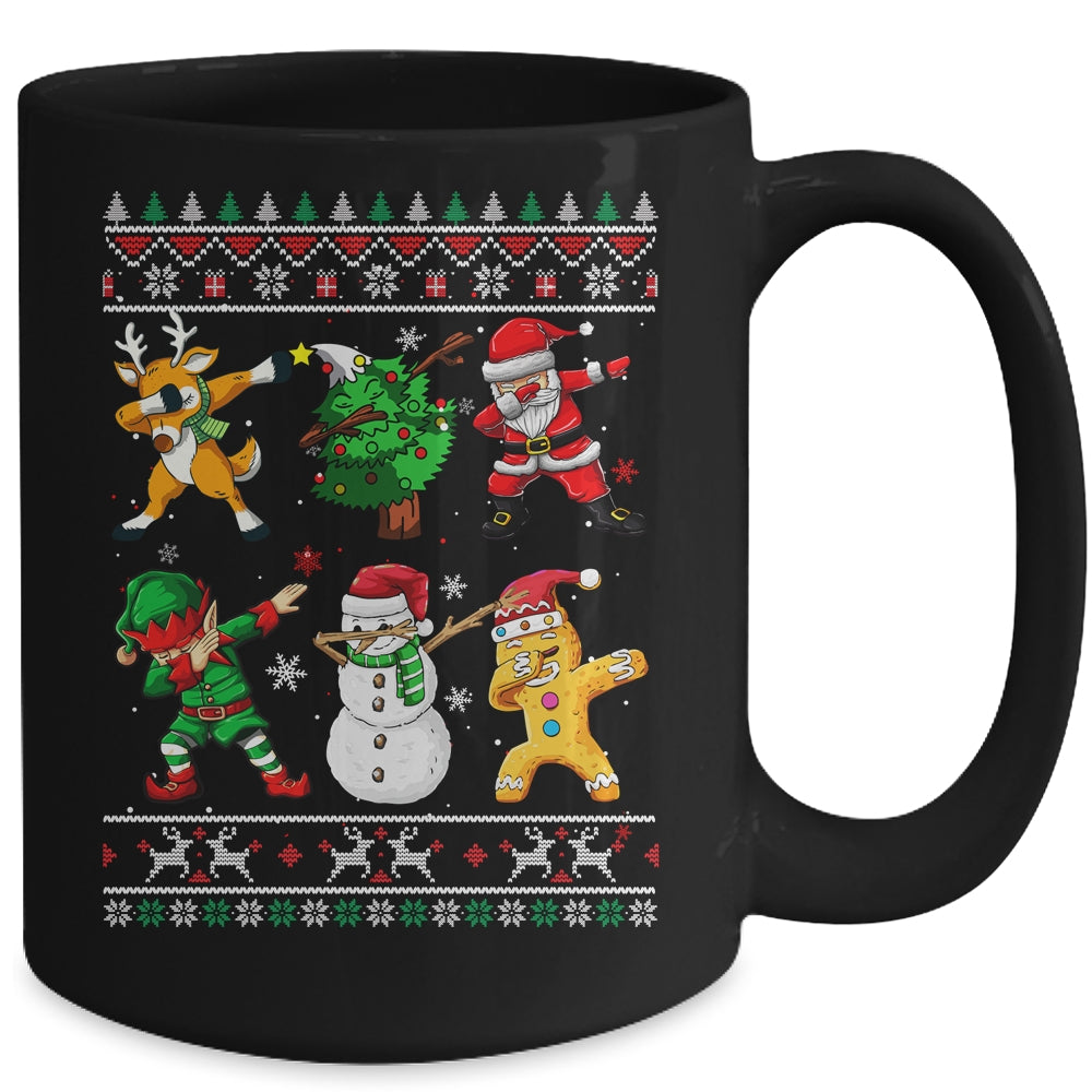 Dabbing Santa Elf Friends Christmas Ugly Xmas Dab Boys Kids Mug | siriusteestore