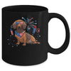 Dachshund Dog American USA Flag 4th of July Men women Lover Mug | siriusteestore