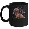 Dachshund Dog American USA Flag 4th of July Men women Lover Mug | siriusteestore