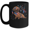 Dachshund Dog American USA Flag 4th of July Men women Lover Mug | siriusteestore