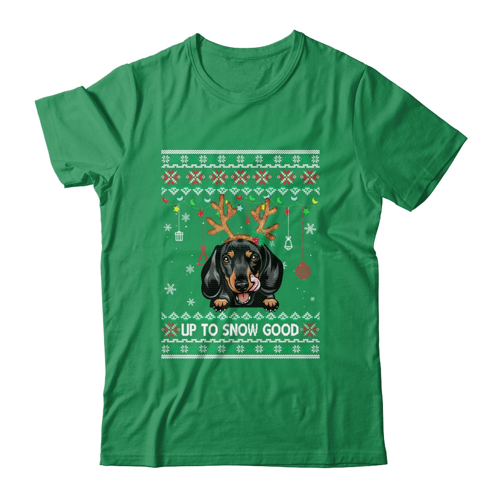 Dachshund Dog Reindeer Ugly Christmas Xmas Shirt & Sweatshirt | siriusteestore