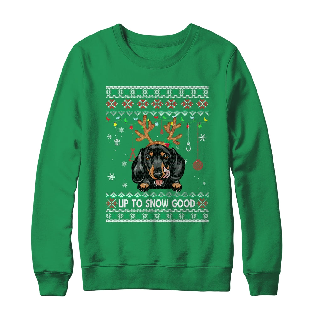 Dachshund Dog Reindeer Ugly Christmas Xmas Shirt & Sweatshirt | siriusteestore