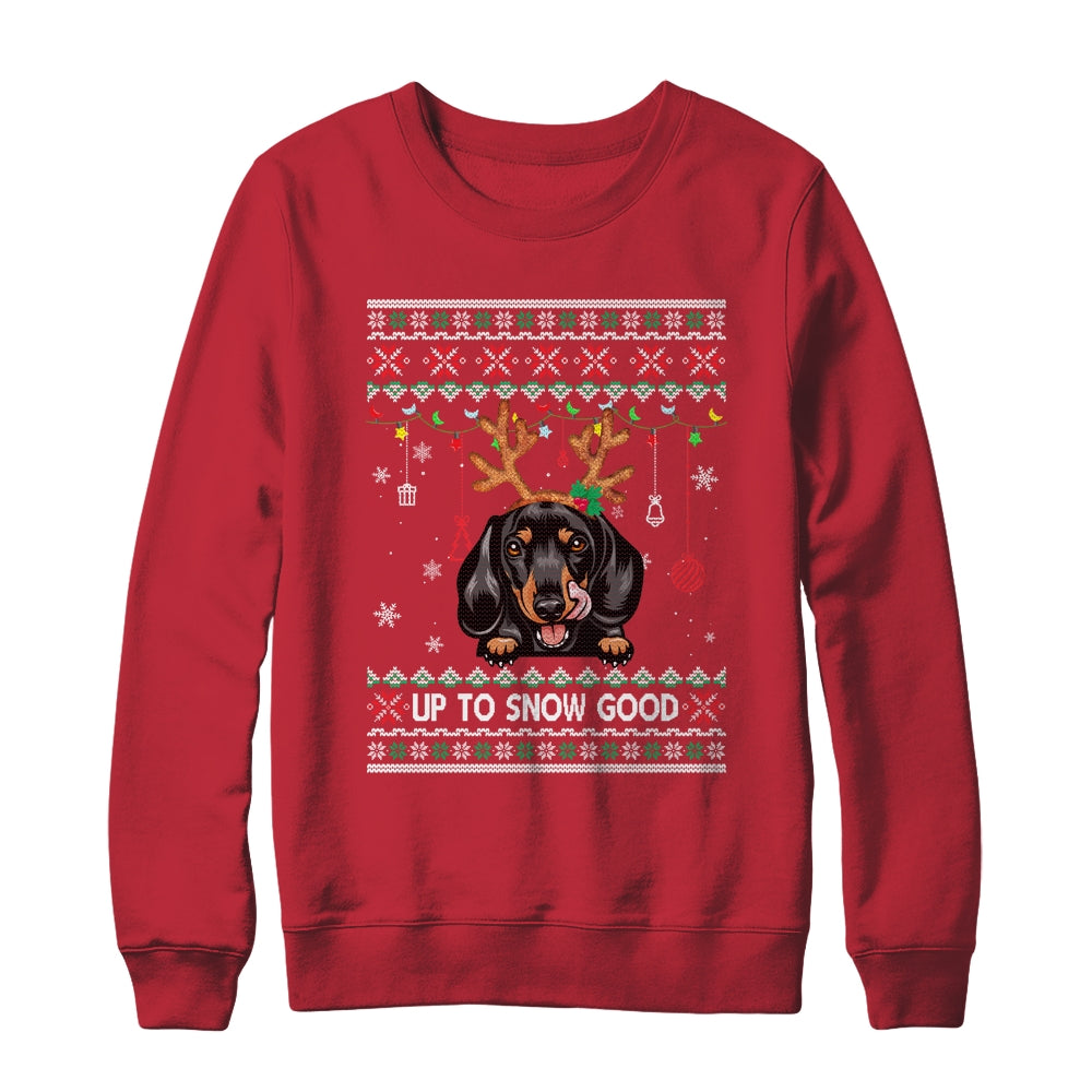 Dachshund Dog Reindeer Ugly Christmas Xmas Shirt & Sweatshirt | siriusteestore