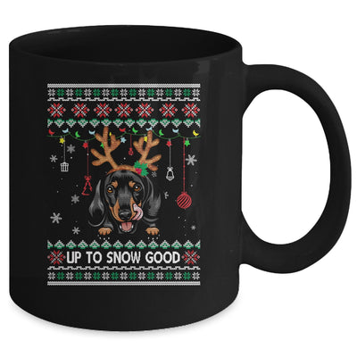 Dachshund Dog Reindeer Ugly Christmas Xmas Mug | siriusteestore