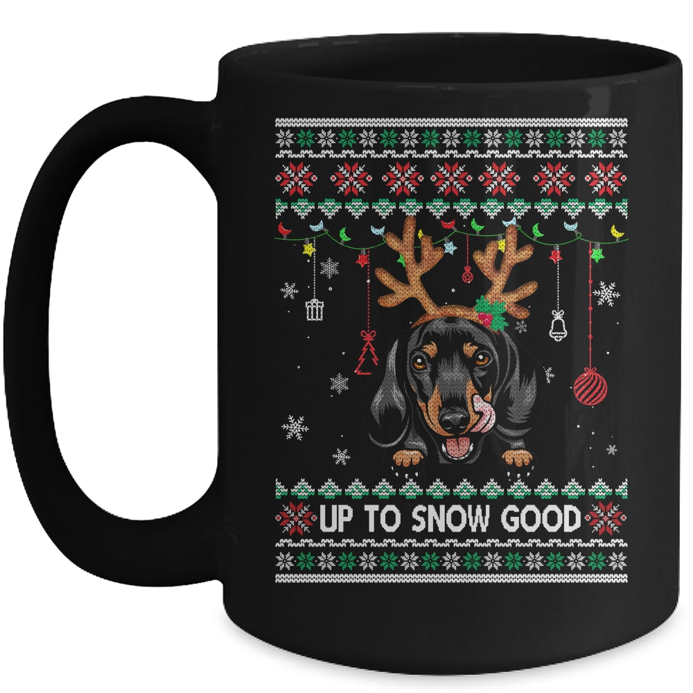 Dachshund Dog Reindeer Ugly Christmas Xmas Mug | siriusteestore