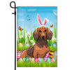 Dachshund Happy Easter Day Holiday Flag Funny Dog Dog Wear Bunny Ears Headband Cute for Home Decor | siriusteestore