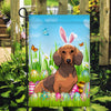 Dachshund Happy Easter Day Holiday Flag Funny Dog Dog Wear Bunny Ears Headband Cute for Home Decor | siriusteestore