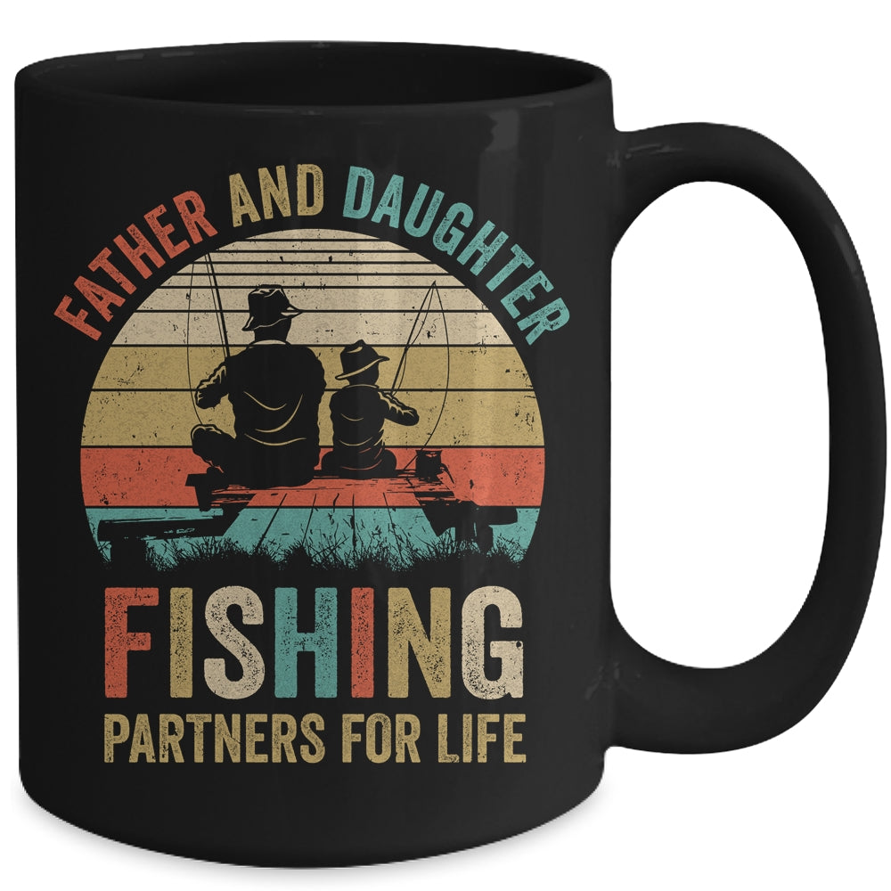 Dad And Daughter Fishing Partners For Life Fisherman Mug | siriusteestore