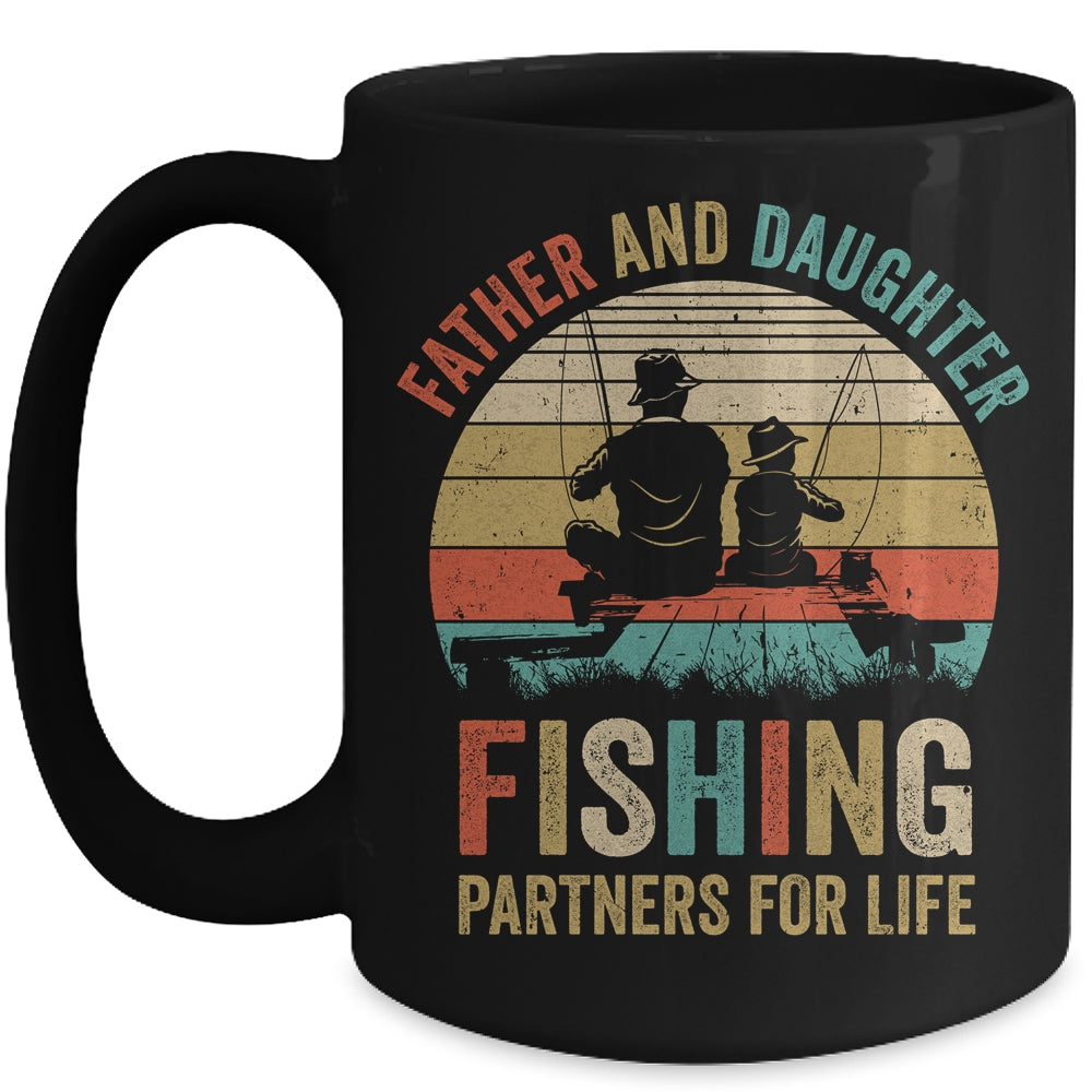 Dad And Daughter Fishing Partners For Life Fisherman Mug | siriusteestore