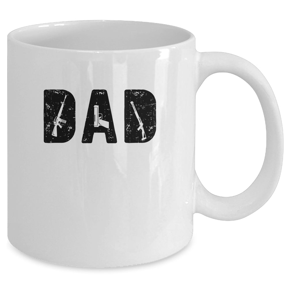 Dad And Guns Collection Vintage Father's Day Mug | siriusteestore