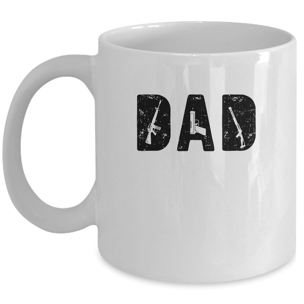 Dad And Guns Collection Vintage Father's Day Mug | siriusteestore