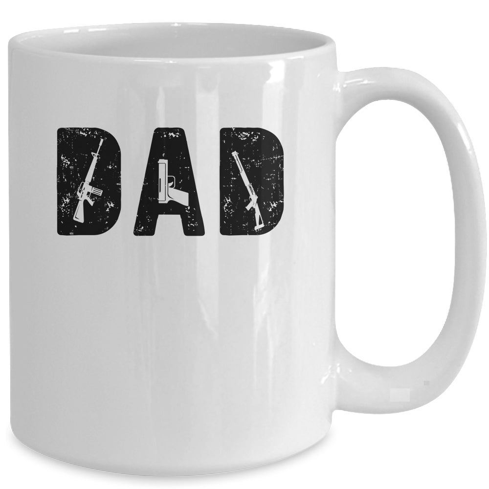 Dad And Guns Collection Vintage Father's Day Mug | siriusteestore