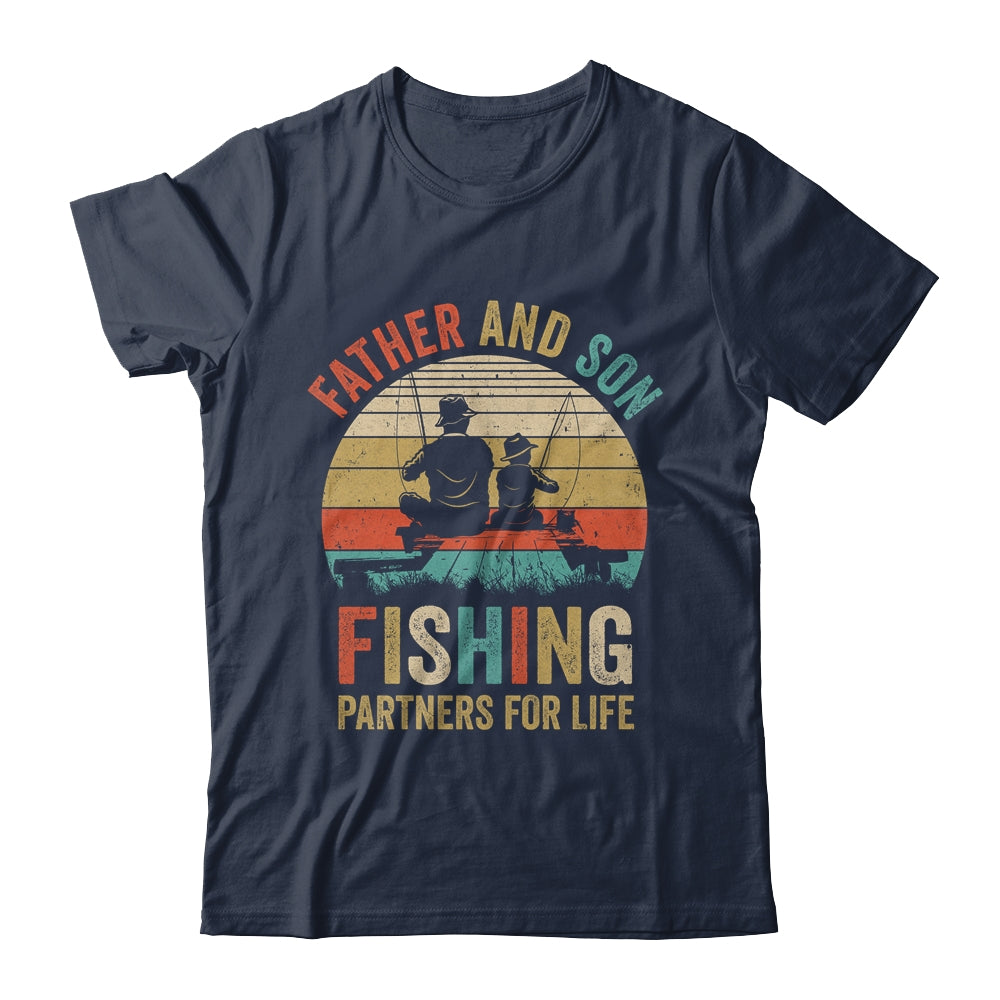 Dad And Son Fishing Partners For Life Fisherman Shirt & Hoodie | siriusteestore