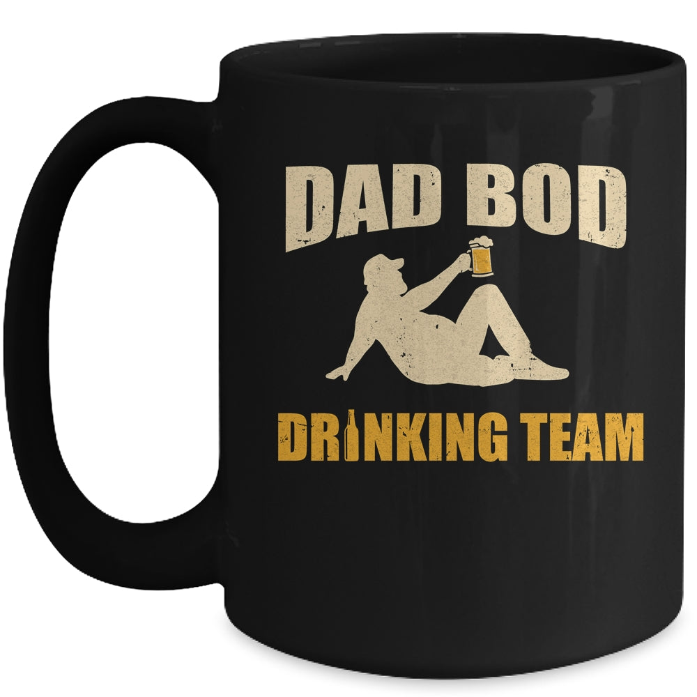 Dad Bod Drinking Team Father Beer Drinker Retro Vintage Mug | siriusteestore