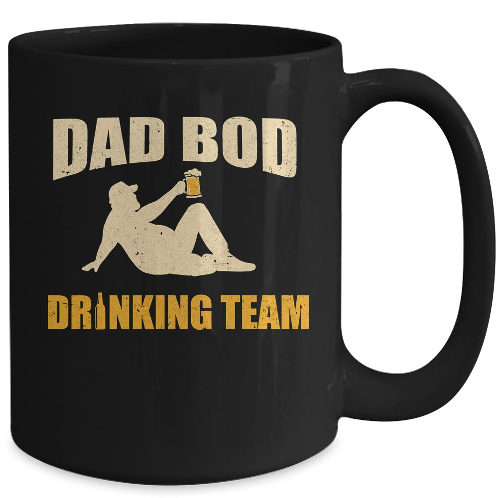 Dad Bod Drinking Team Father Beer Drinker Retro Vintage Mug | siriusteestore