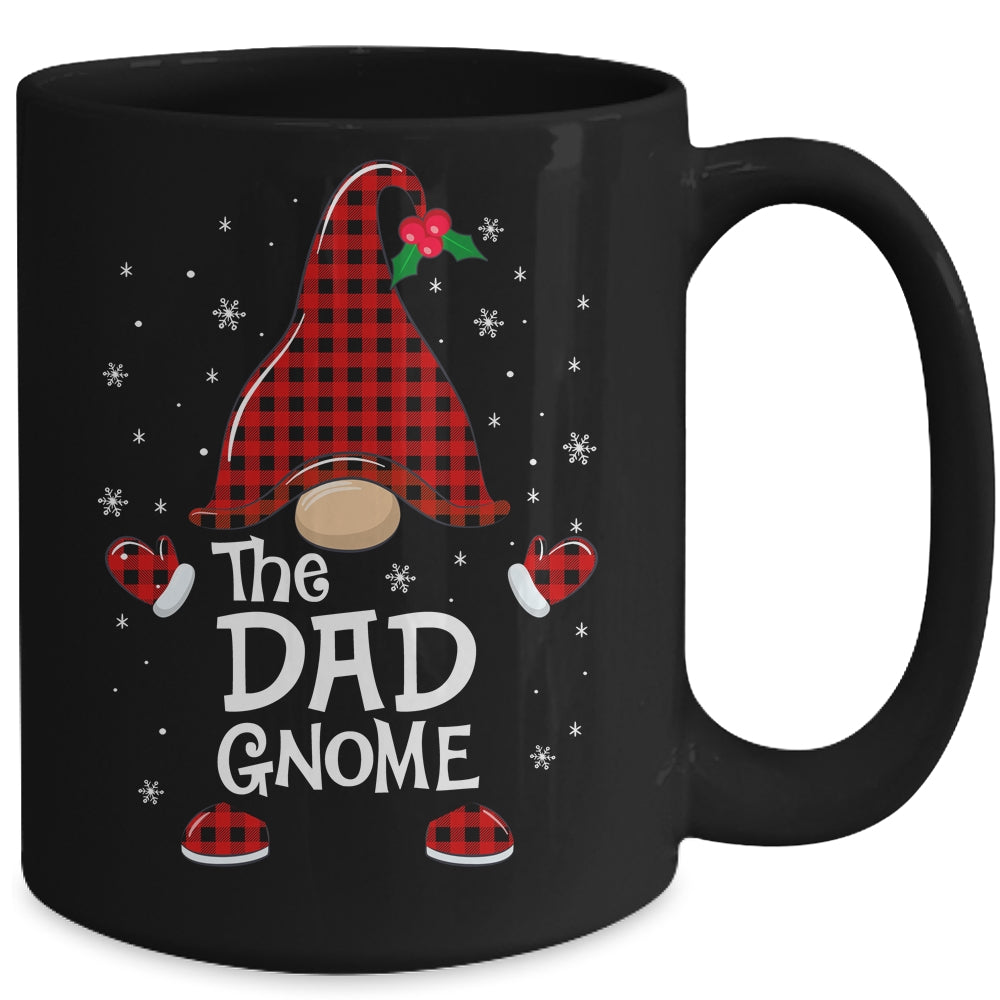 Dad Gnome Buffalo Plaid Matching Christmas Pajama Gift Mug | siriusteestore