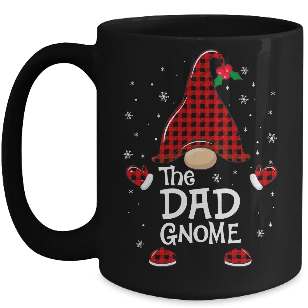 Dad Gnome Buffalo Plaid Matching Christmas Pajama Gift Mug | siriusteestore
