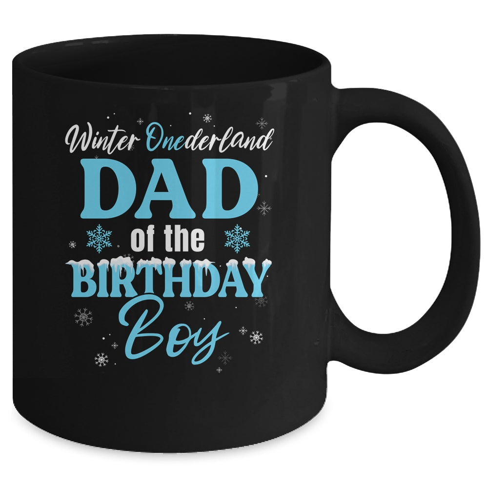 Dad Of The Birthday For Boy Winter Onederland Family Mug | siriusteestore
