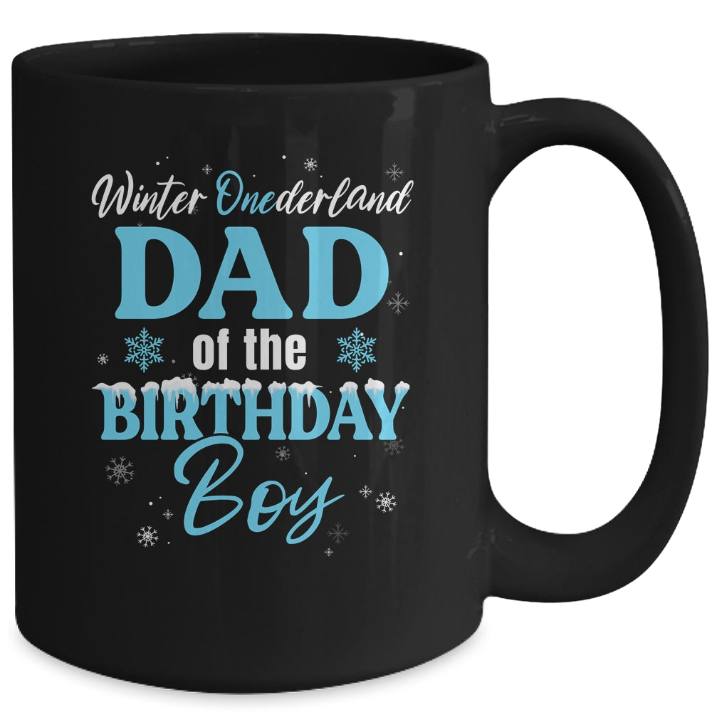 Dad Of The Birthday For Boy Winter Onederland Family Mug | siriusteestore
