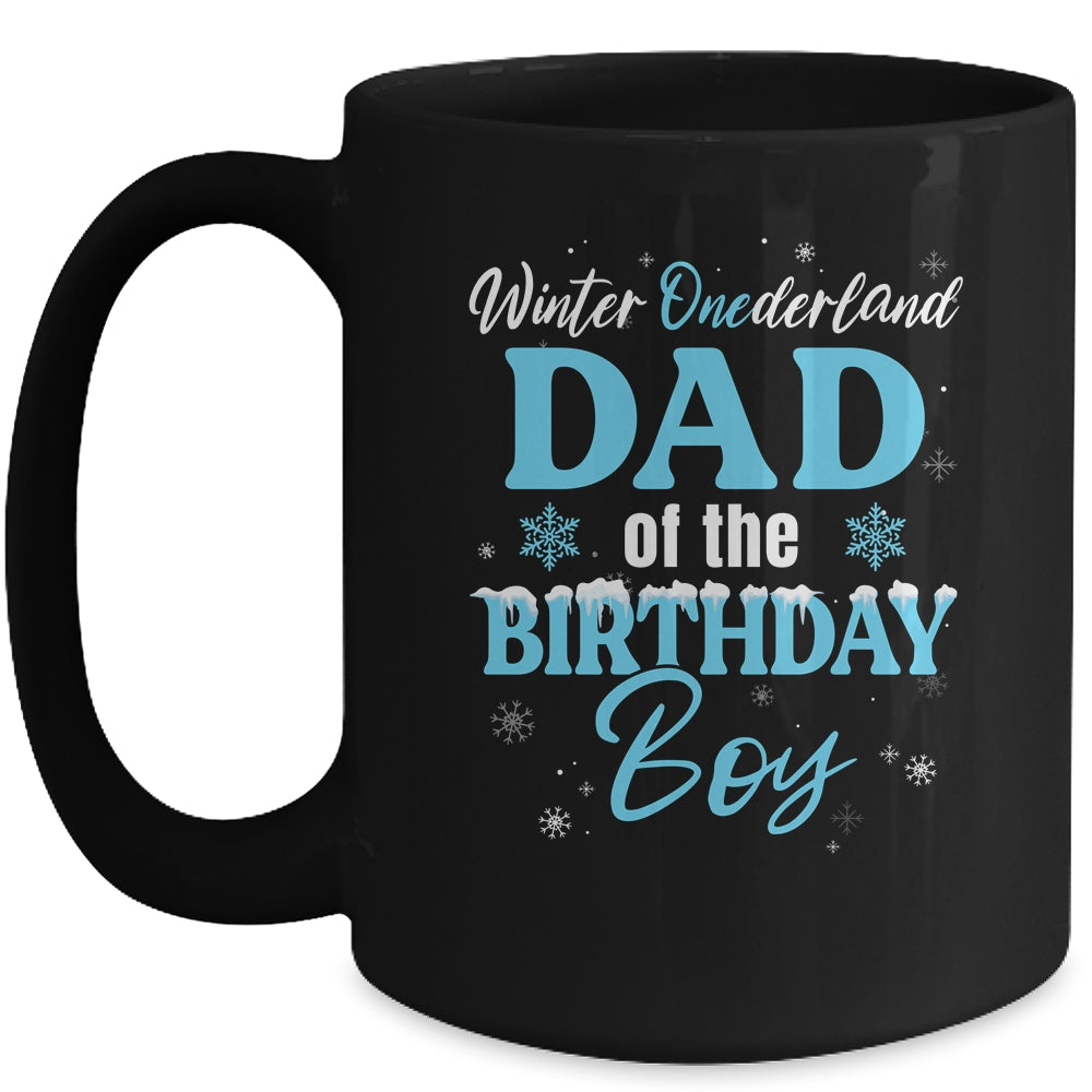 Dad Of The Birthday For Boy Winter Onederland Family Mug | siriusteestore